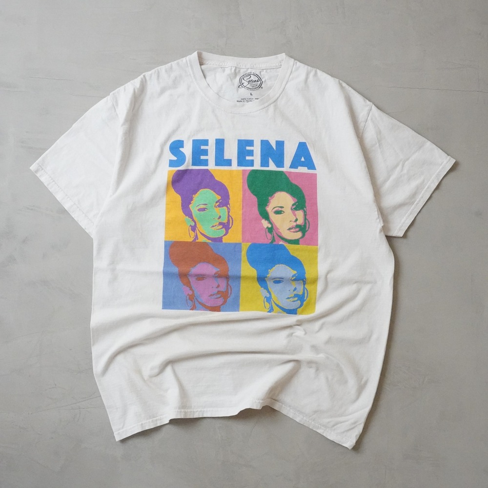 Selena Quintanilla Pop Art Graphic T-Shirt Mens Large White